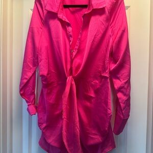 NWOT Saige & Paige Hot Pink Mini Dress